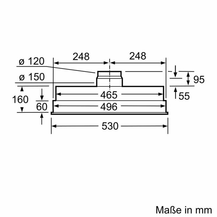 Hotă Convențională Neff DBM60A 206W 618 m3/h Argintiu (53 cm)