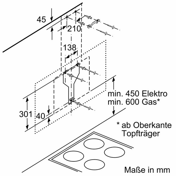 Hotă Convențională BOSCH DWK87CM20 Alb Negru