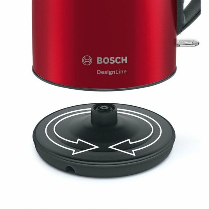 Fierbător BOSCH TWK3P424 Roșu Roșu/Negru Oțel inoxidabil 2400 W 1,7 L