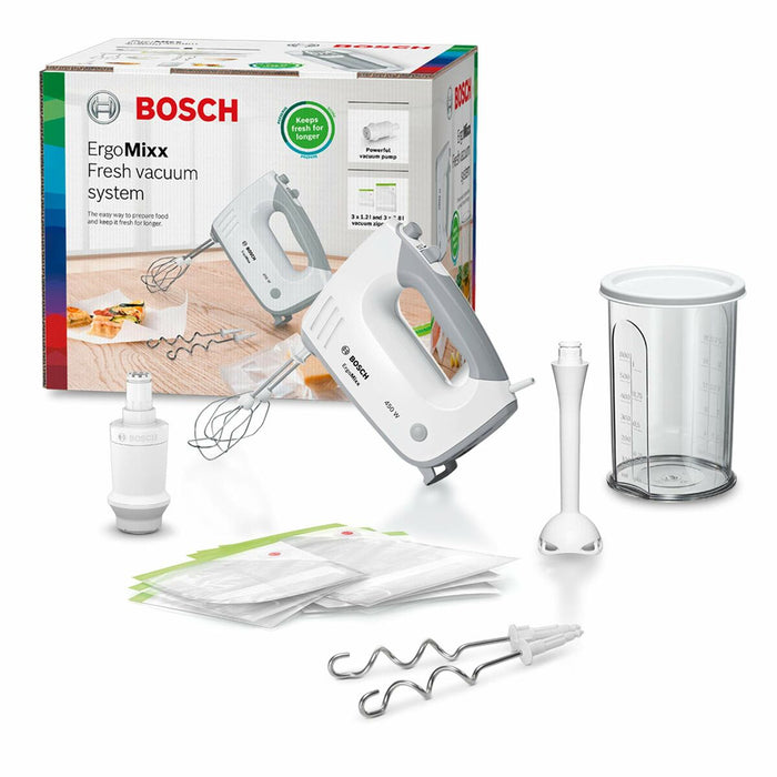 Mixer Manual Multifuncțional cu Accesorii BOSCH ErgoMixx Beater Gri Alb 450 W