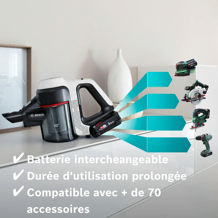 Aspirator Mătură BOSCH BBS711W Alb Negru