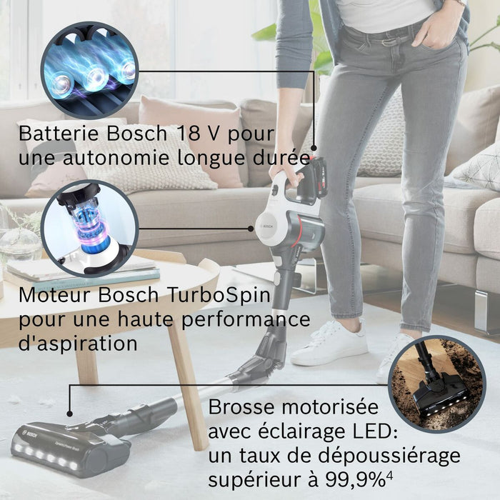 Aspirator Mătură BOSCH BBS711W Alb Negru
