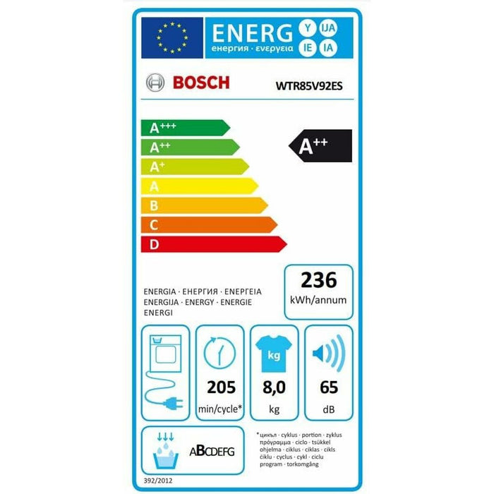 Uscător de condens BOSCH WTR85V92ES