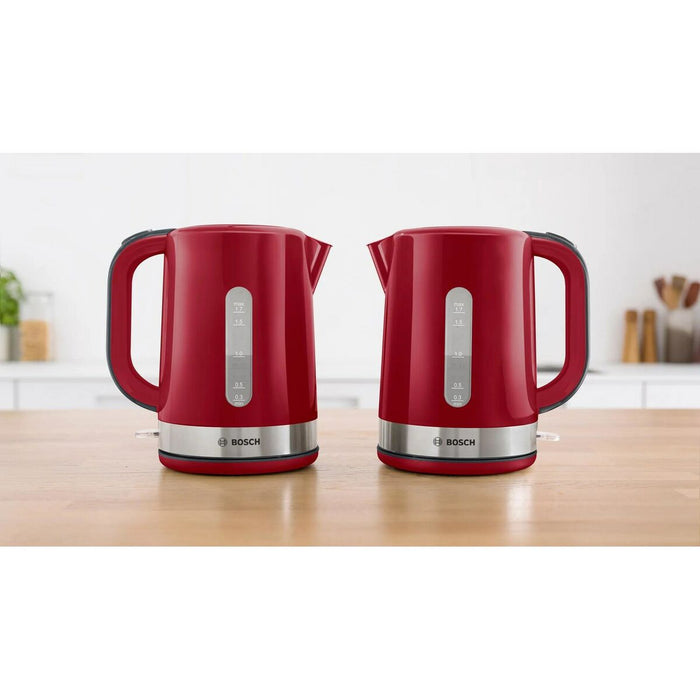 Fierbător BOSCH TWK6A514 Roșu Gri plástico,acero inoxidable 2200 W 1,7 L