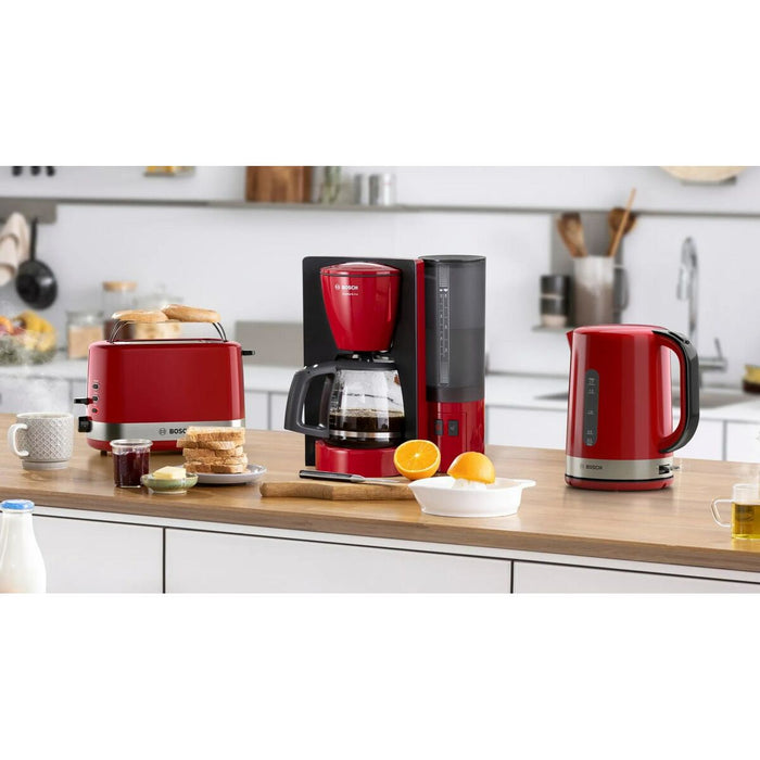 Fierbător BOSCH TWK6A514 Roșu Gri plástico,acero inoxidable 2200 W 1,7 L