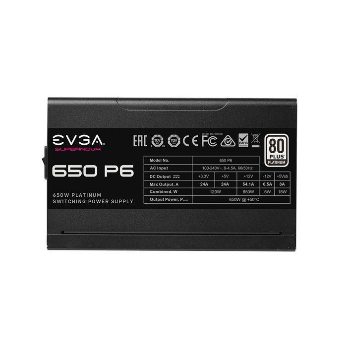 Sursă de Alimentare Evga Supernova 650 P6 Negru 650 W Modular