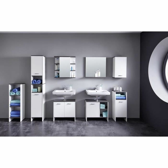 Dulap Sub Lavoar SAN DIEGO 60 x 28 x 55 cm Alb