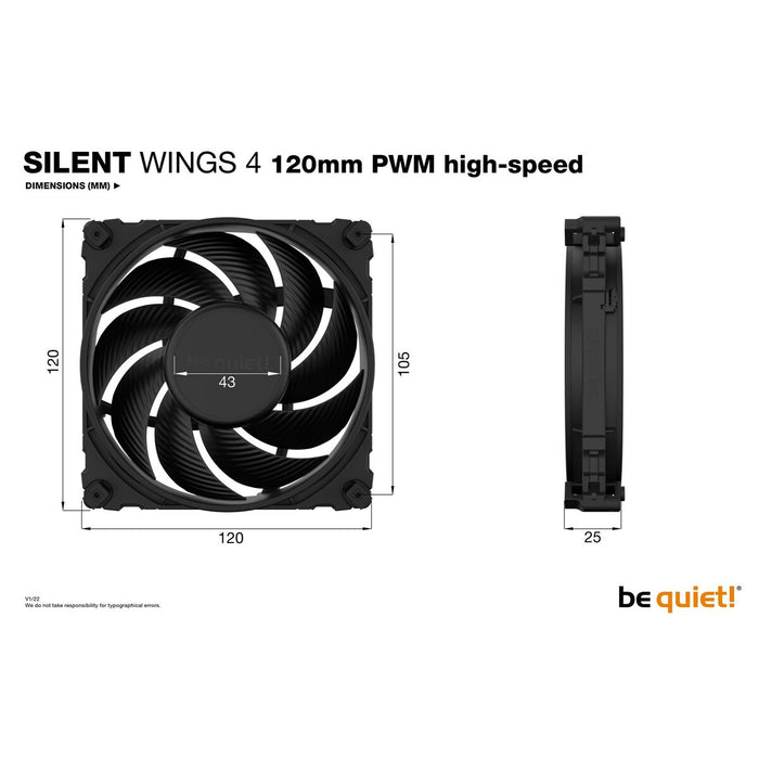 Ventilator de Unitate Be Quiet! BL094 Ø 12 cm (1 Unități)