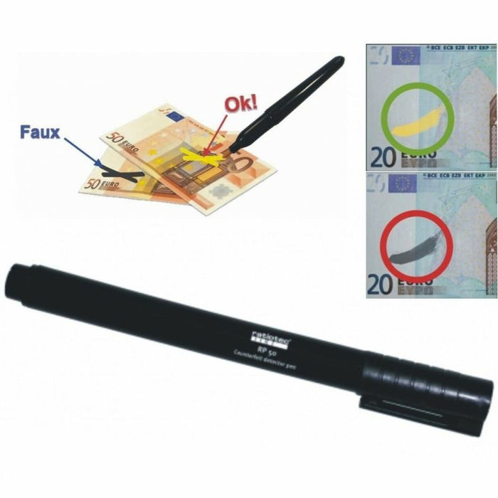 Detector de Bancnote False Ratiotec RP 50 Negru
