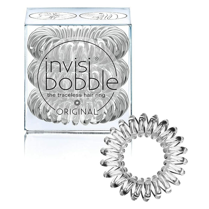Elastice de Păr Invisibobble Crystal Clear Transparent (3 Unități)