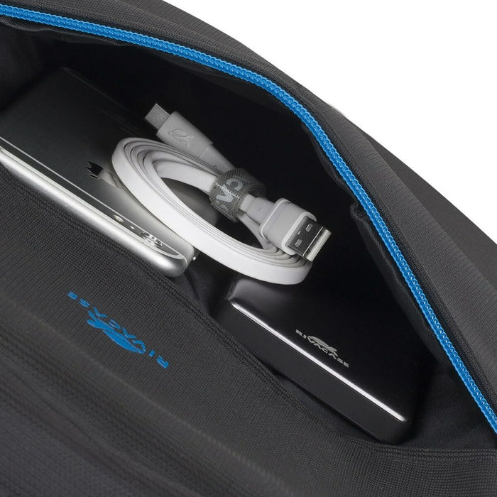 Rucsac pentru Laptop Rivacase Regent 8069 Negru Cyan Monocrom