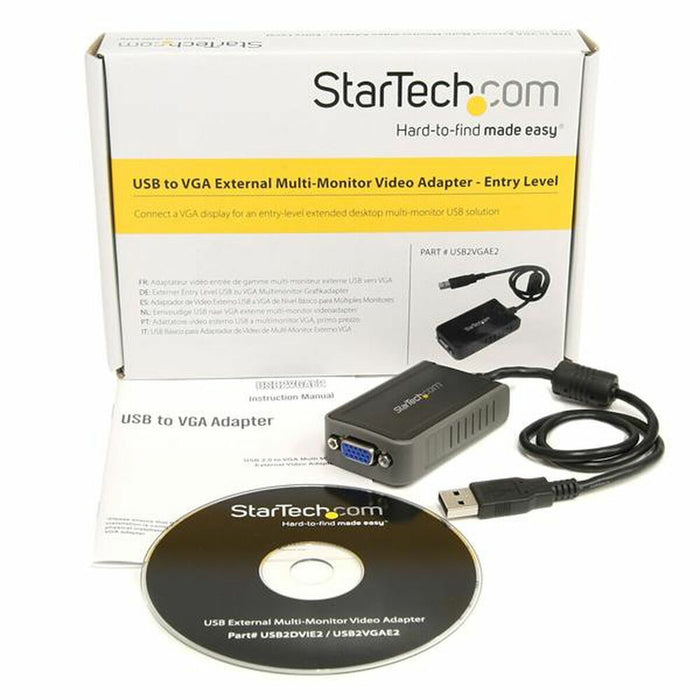 Adaptor USB la VGA Startech USB2VGAE2            Negru