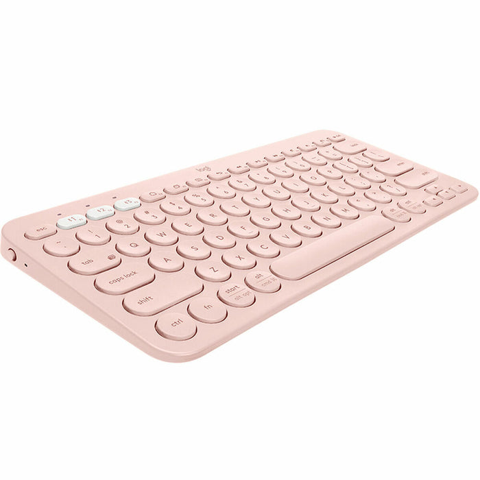 Tastatură Fără Fir Logitech K380  Roz Qwerty Spaniolă