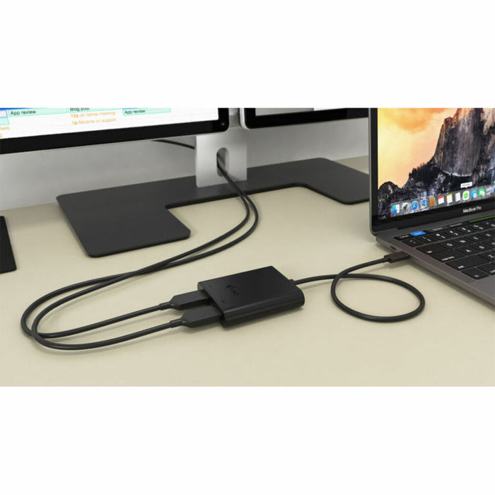 Cablu USB-C la HDMI i-Tec C31DUAL Negru 4K Ultra HD