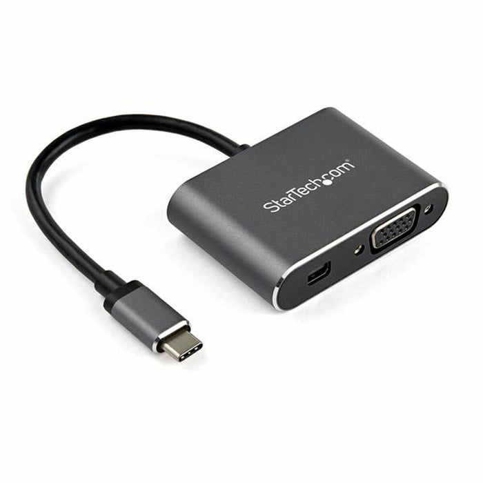 Adaptor USB C la VGA/MiniDisplayPort Startech CDP2MDPVGA           Gri