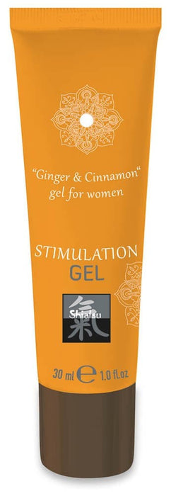 Gel intim, Shiatsu Stimulation Gel, ghimbir și scorțișoară, 30 ml