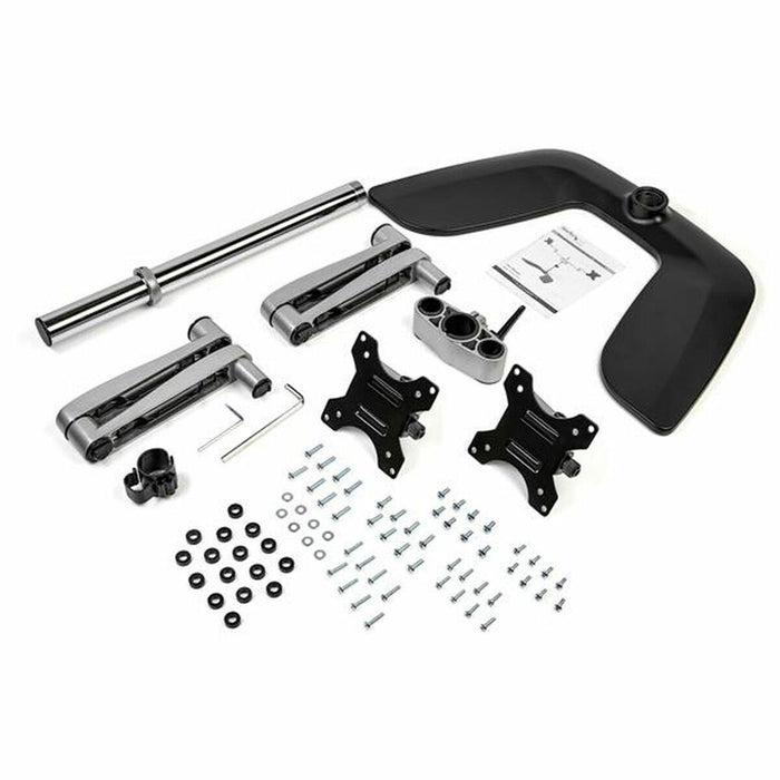 Suport de Masă pentru Ecran Startech ARMDUALSS Gri Negru/Argintiu
