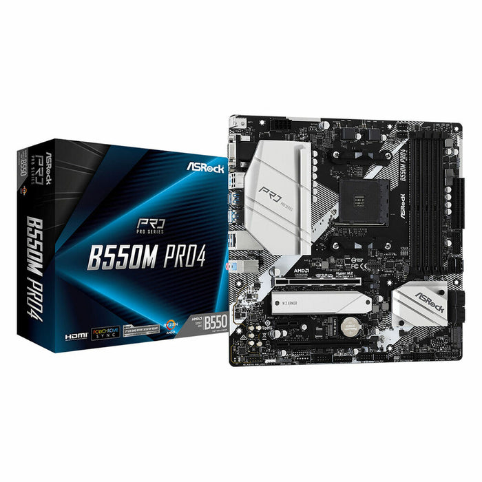Placă de Bază ASRock B550M Pro4 AMD B550 AMD AMD AM4