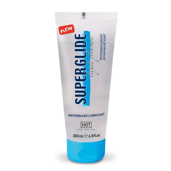Lubrifiant pe bază de apă, Hot, Superglide Liquid Pleasure, 200 ml