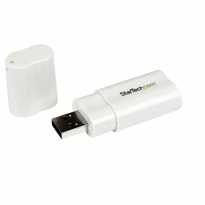 Placă de Sunet Externă USB Startech ICUSBAUDIO Alb