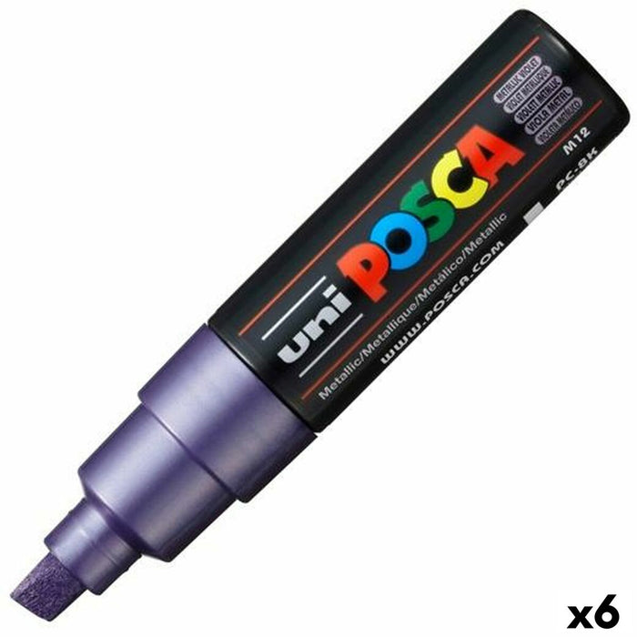 Marker POSCA PC-8K Violet (6 Unități)