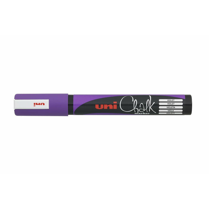 Markere cu cretă lichidă Uni-Ball PWE-5M Violet (6 Piese)