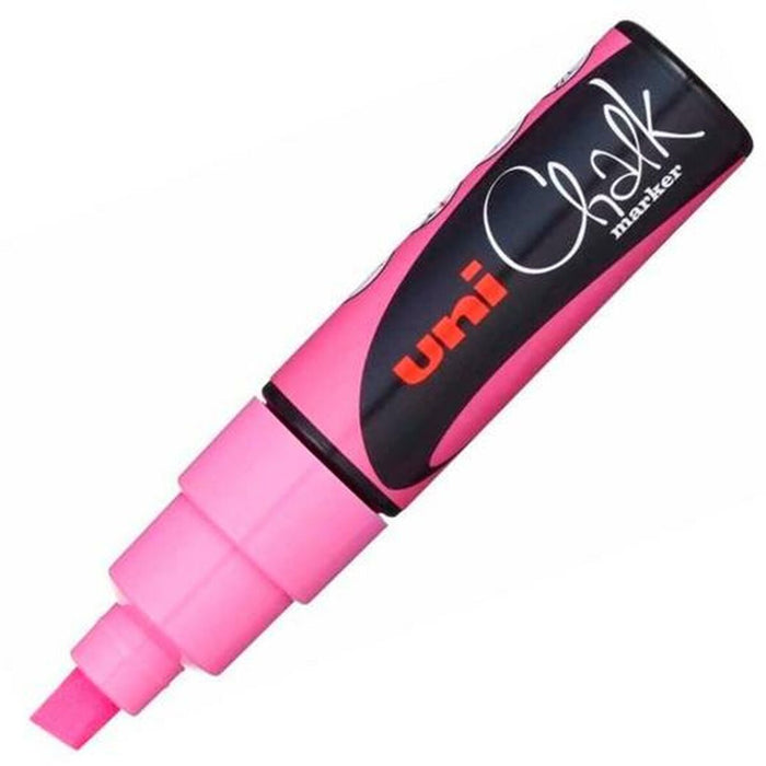 Markere cu cretă lichidă Uni-Ball PWE-8K Roz (6 Piese) (6 Unități)