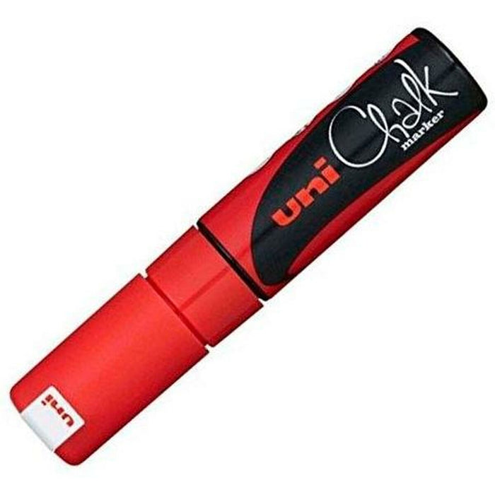 Markere cu cretă lichidă Uni-Ball PWE-8K Roșu (6 Piese) (6 Unități)