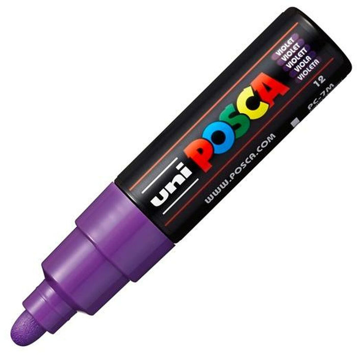 Marker POSCA PC-7M Violet (6 Unități)