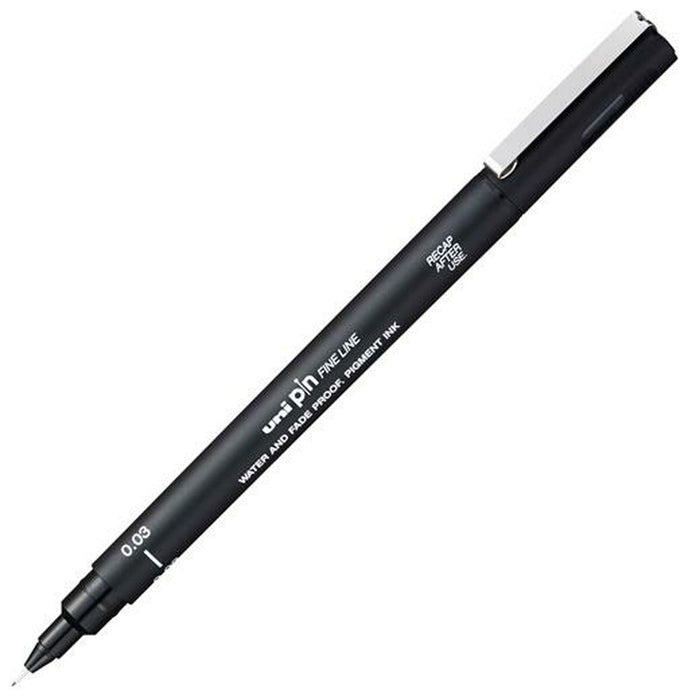 Marker permanent Uni-Ball  PIN003-200(S) Negru 12 Piese