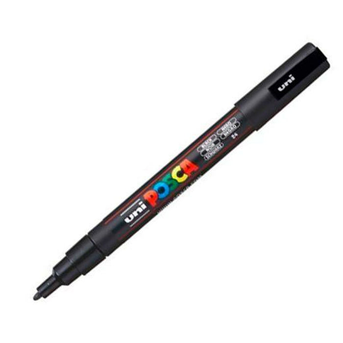 Cariocă POSCA PC-3M Negru (6 Unități)
