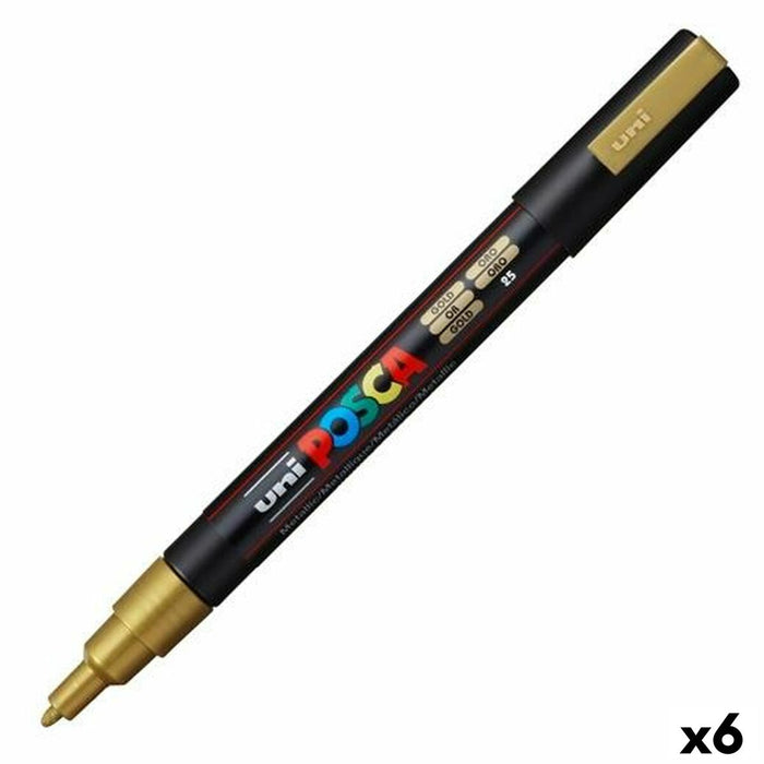 Marker POSCA PC-3M Auriu* (6 Unități)