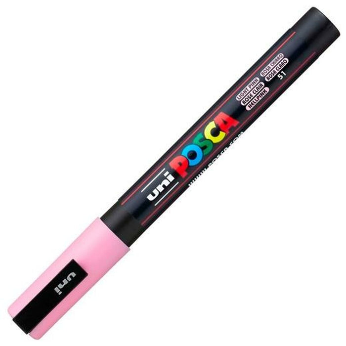 Marker POSCA PC-3M Roz deschis (6 Unități)