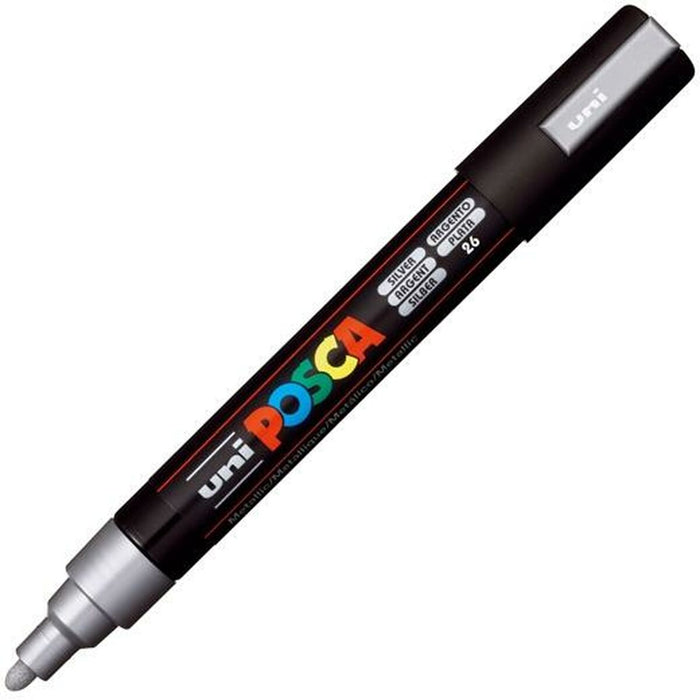 Carioci POSCA PC-5M Argintiu (6 Unități)