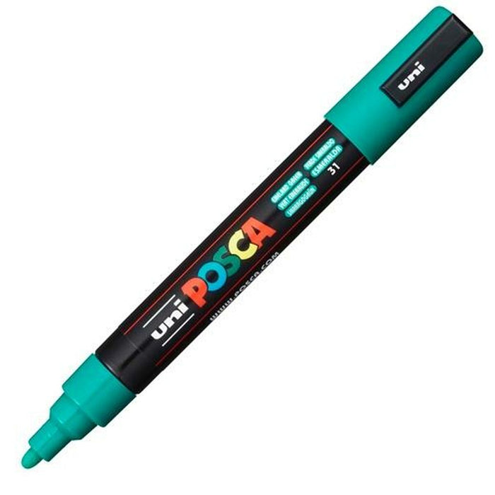 Marker permanent POSCA Verde Smarald (6 Unități)