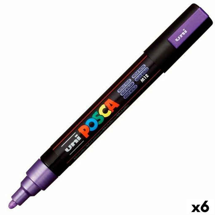 Carioci POSCA PC-5M Violet (6 Unități)