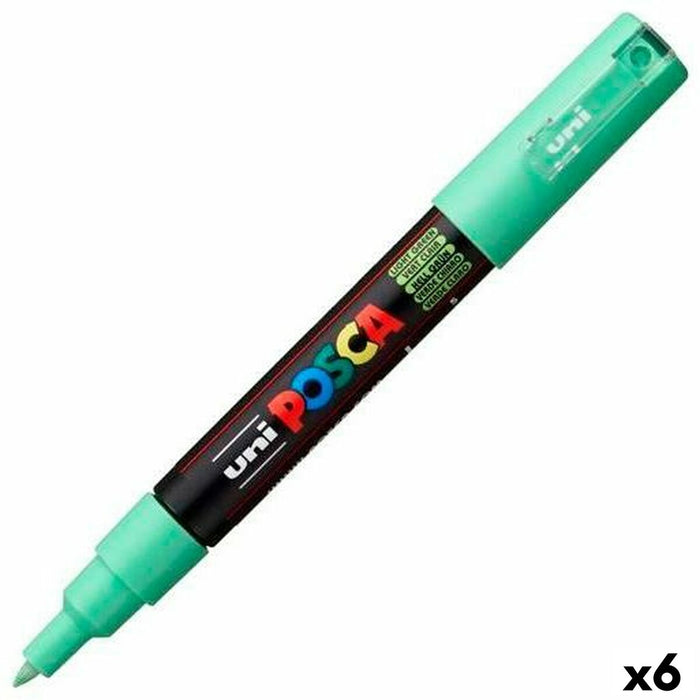 Cariocă POSCA PC-1M Verde deschis (6 Unități)