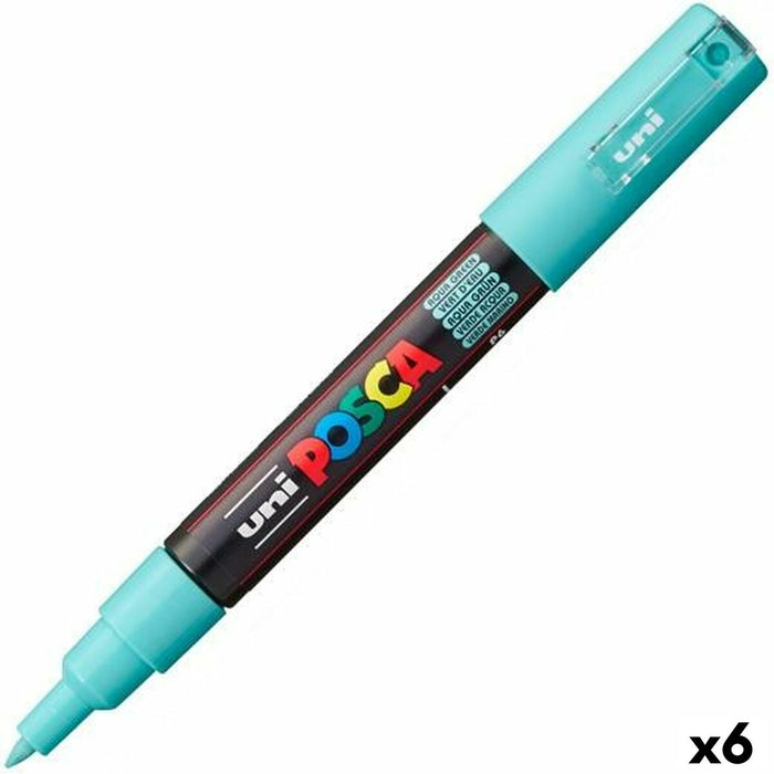 Marker POSCA PC-1M Verde/Albastru (6 Unități)