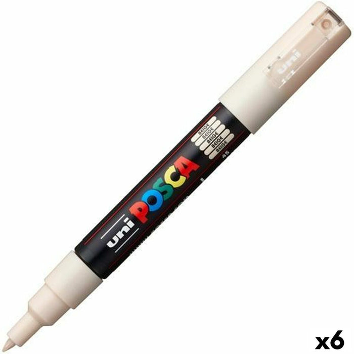 Marker POSCA PC-1M Bej (6 Unități)