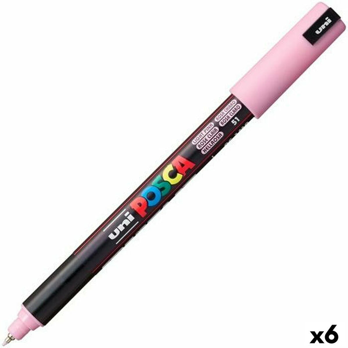 Marker POSCA PC-1MR Roz deschis (6 Unități)