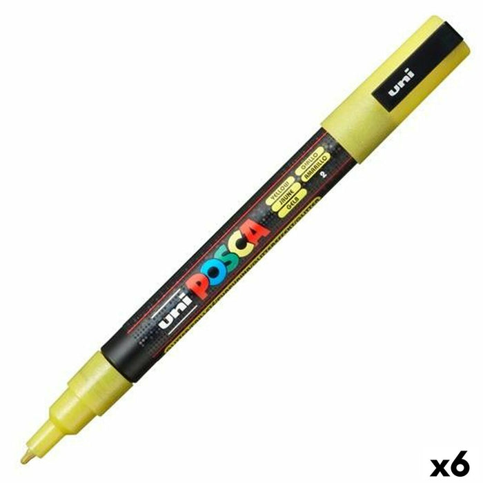 Marker POSCA PC-3ML Galben (6 Unități)