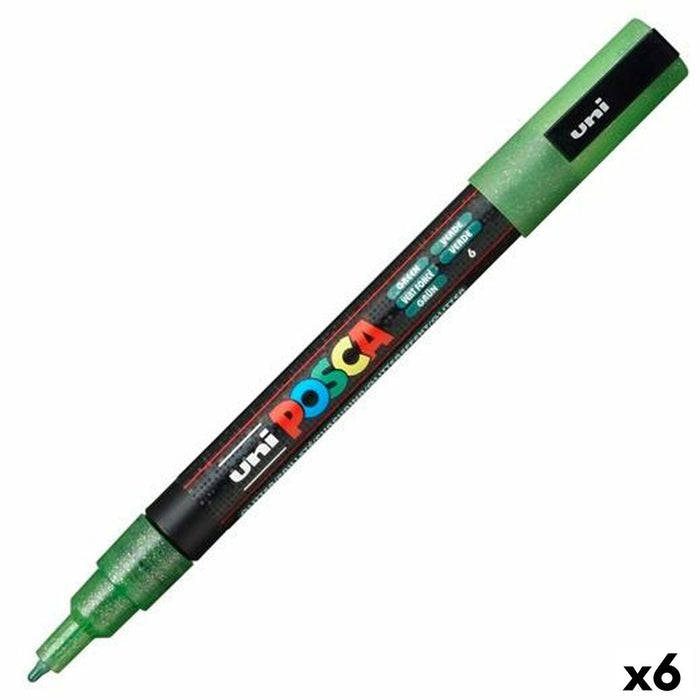 Marker POSCA PC-3ML Verde (6 Unități)
