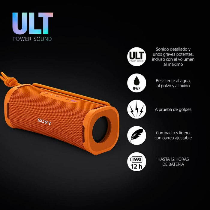 Difuzor Bluetooth Portabil Sony SRSULT10D Portocaliu