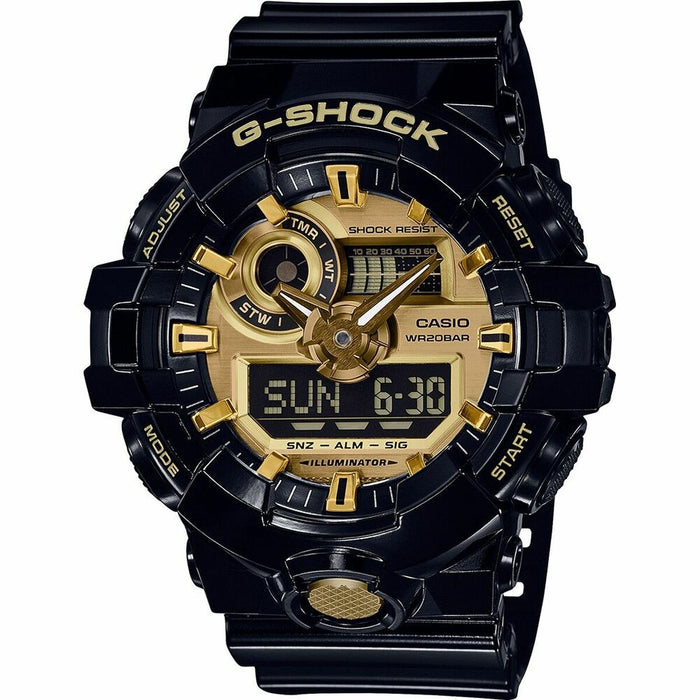 Ceas Bărbați Casio G-Shock GA-710 Ø 49 mm Negru Aur