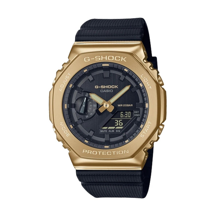Ceas Unisex Casio G-Shock OAK METAL COVERED - Gold Negru (Ø 44,5 mm)