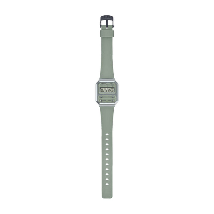 Ceas Unisex Casio F100 TRIBUTE - SAGE GREEN (Ø 40 mm)