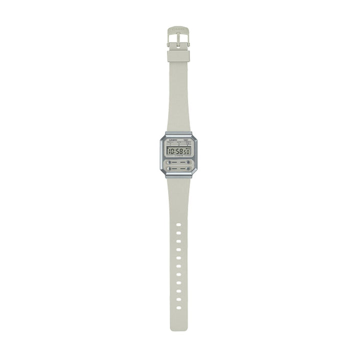 Ceas Unisex Casio F100 TRIBUTE - CREAM WHITE (Ø 40 mm)