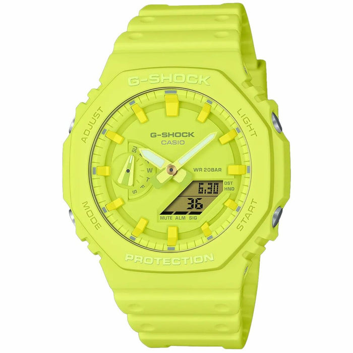 Ceas Unisex Casio G-Shock GA-2100-9A9ER Galben (Ø 44,5 mm)