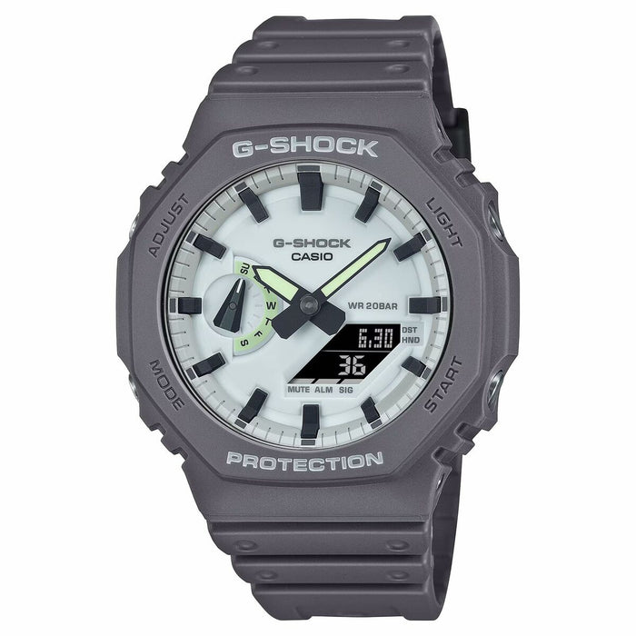 Ceas Bărbați Casio G-Shock GA-2100HD-8AER Alb (Ø 44,5 mm)