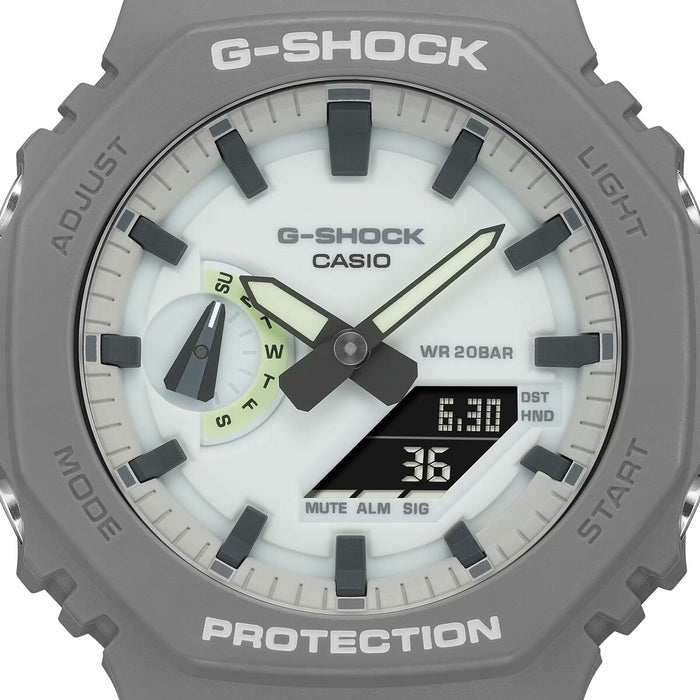 Ceas Bărbați Casio G-Shock GA-2100HD-8AER Alb (Ø 44,5 mm)